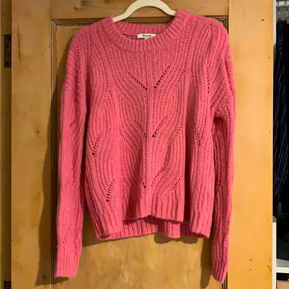 NWOT Madewell pink alpaca blend sweater